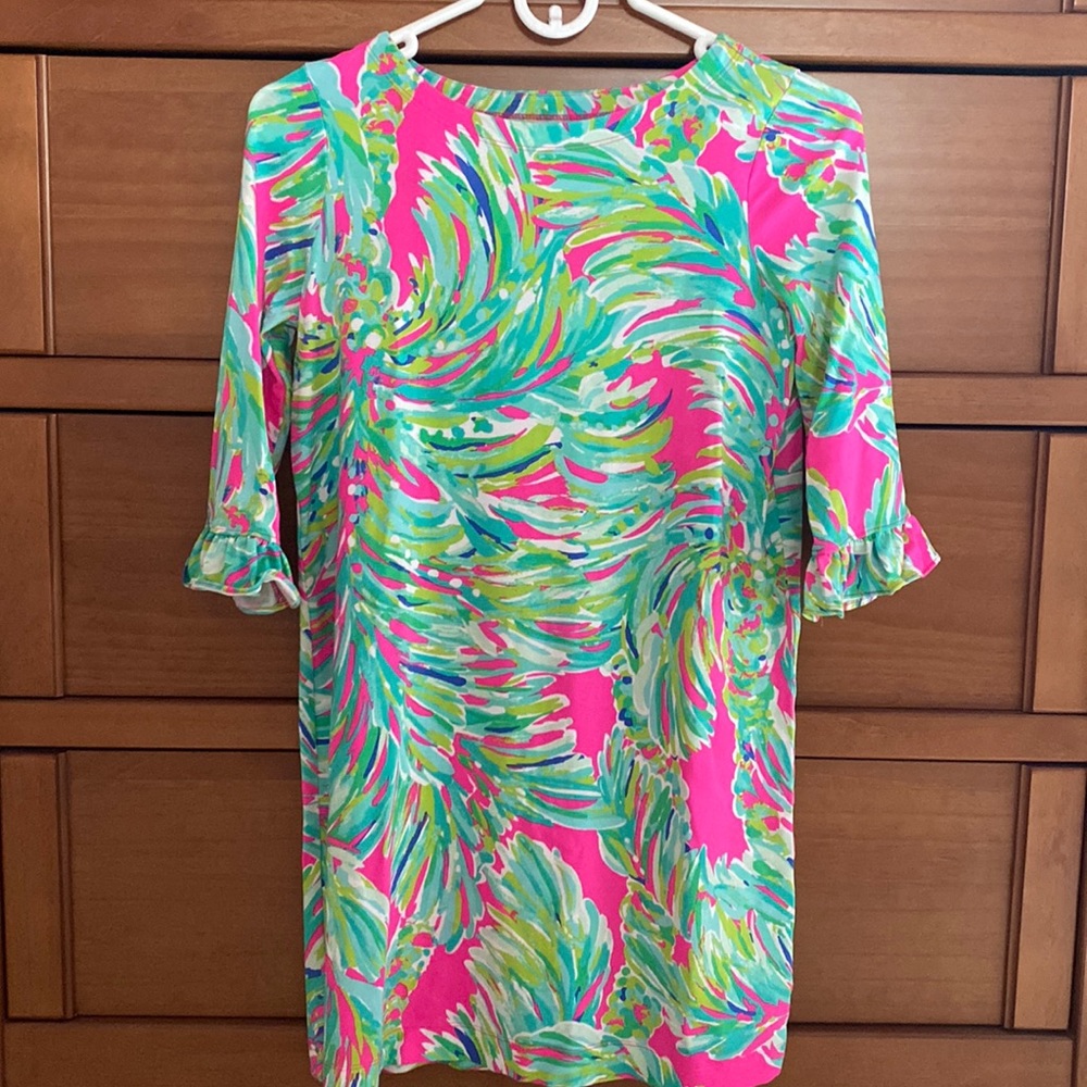 Lily Pulitzer kids floral long sleeve dress